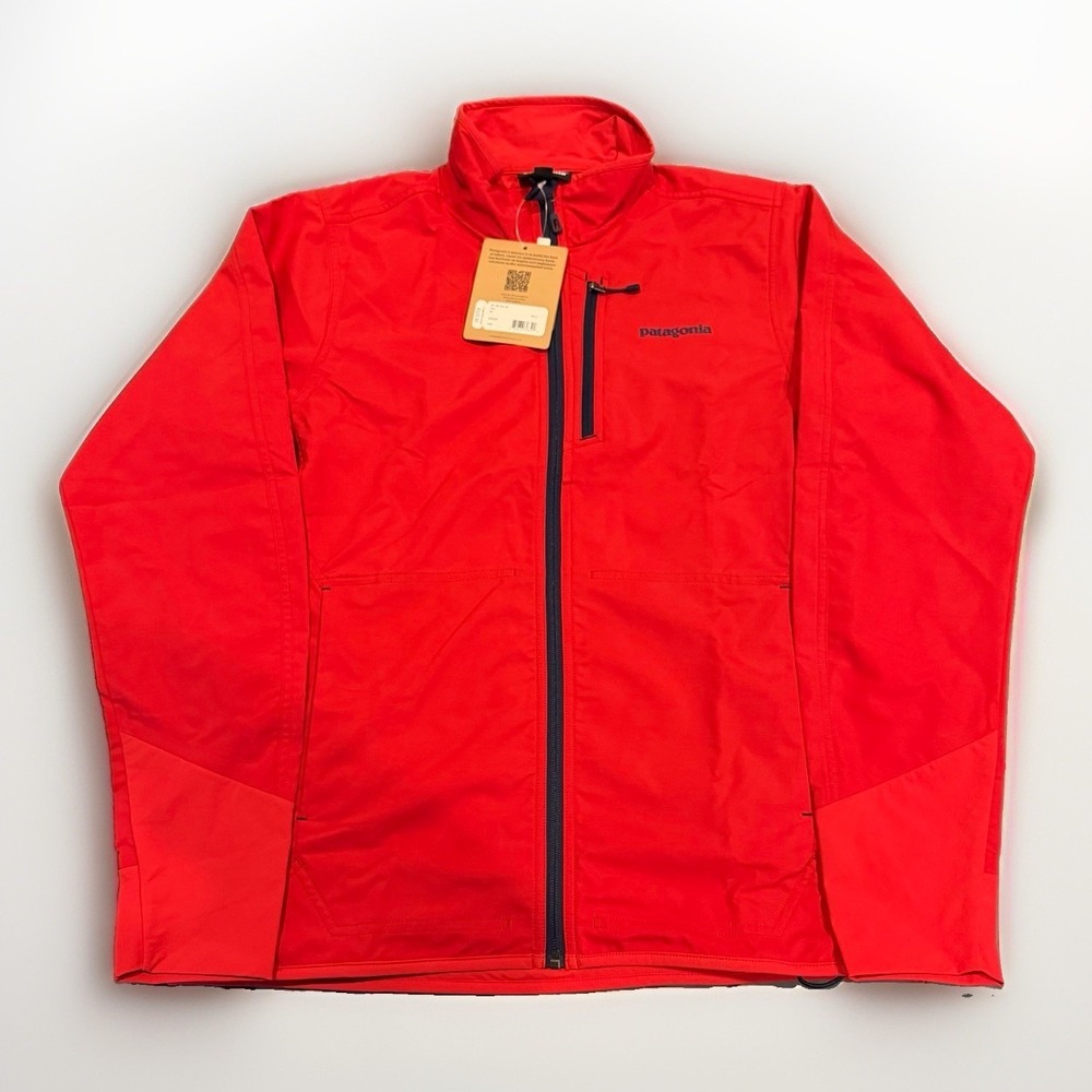 Patagonia All Free Softshell Jacket Red Zip Lightweight Mens Size M NWT